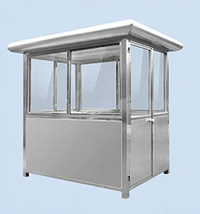 不锈钢方形岗亭