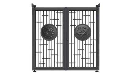 铝艺大门-宸歌 对开庭院门